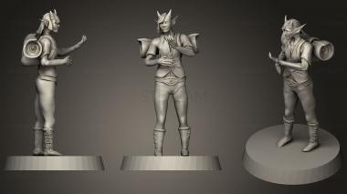 3D model Tiefling Adventurer (STL)